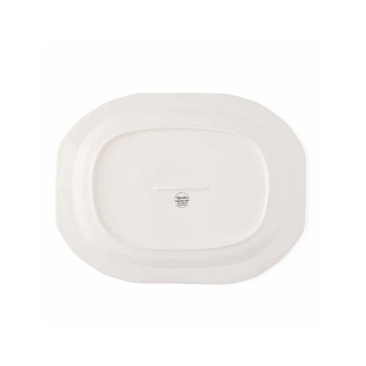 A oval platter with a traditional Christmas look and iconic festive motif