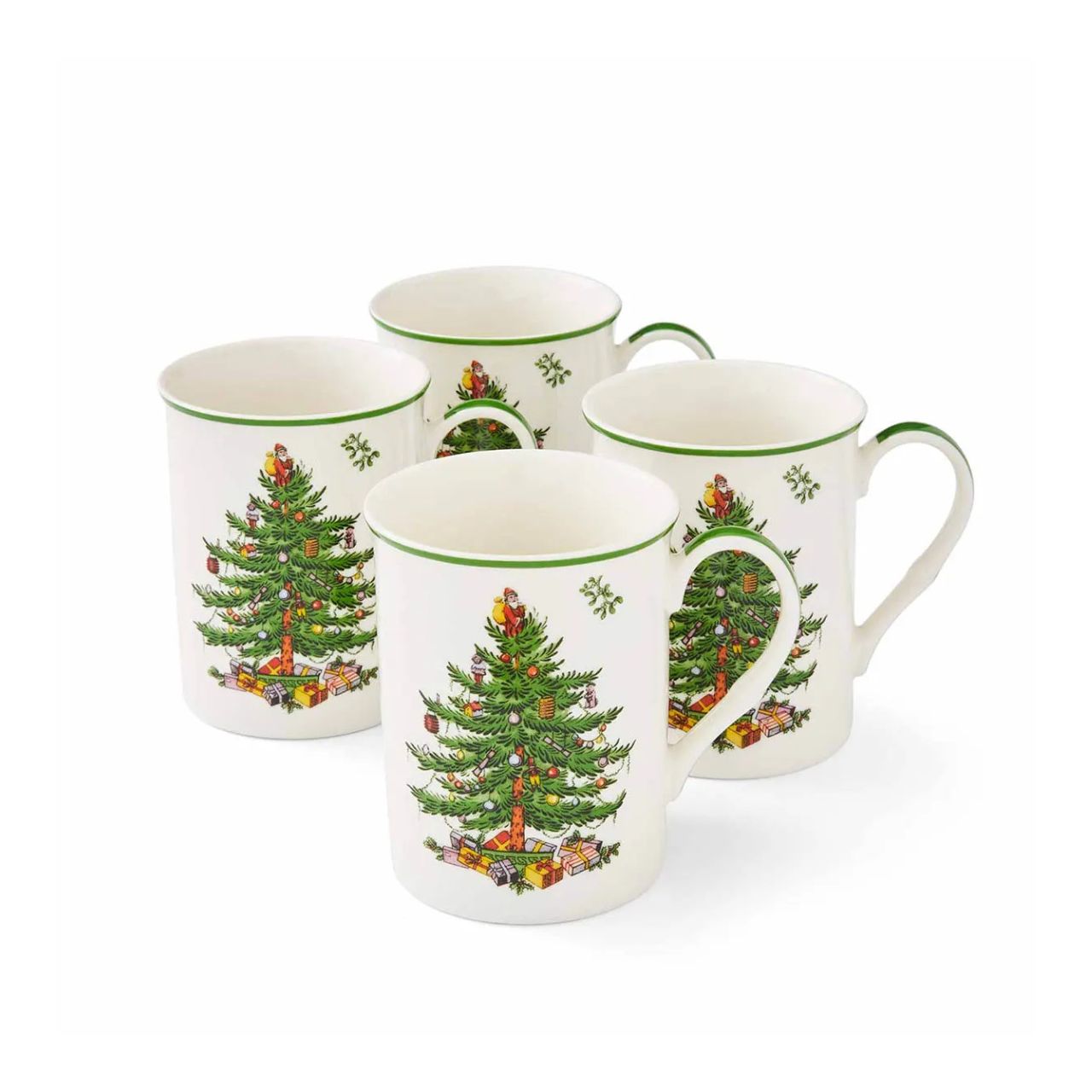Hot chocolate topped with a tower of whipped cream, fragrant mulled wine or creamy homemade eggnog, whatever you choose to serve in this 4 mug set, their delightful festive design makes the experience extra joyful.