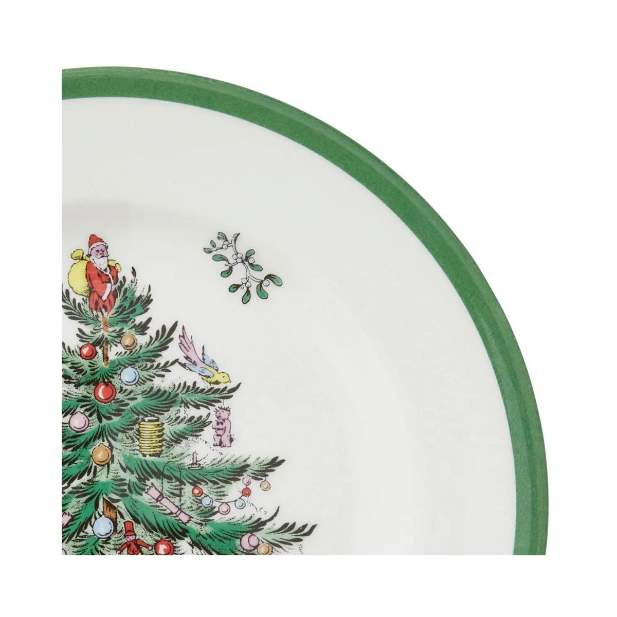 Christmas comes but once a year, so make your family get-together extra memorable with these Spode Christmas Tree plates. Perfect for serving up those seasonal sides, or used as a small dinner plate, they feature the traditional Christmas tree design, loved around the world since 1938 with a festive green trim around the outside.