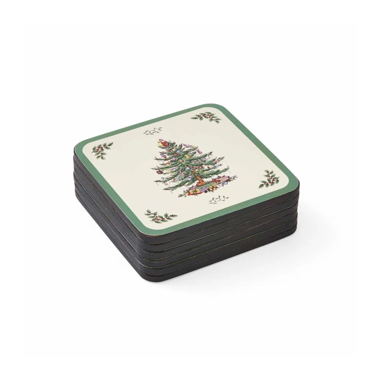 Add these coasters to your collection of Christmas Tree placemats and tableware to create a joyously festive table setting - or dot them on side tables so guests always have somewhere to place their drinks.