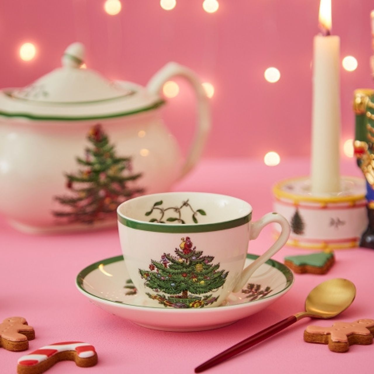 Add these coasters to your collection of Christmas Tree placemats and tableware to create a joyously festive table setting - or dot them on side tables so guests always have somewhere to place their drinks.