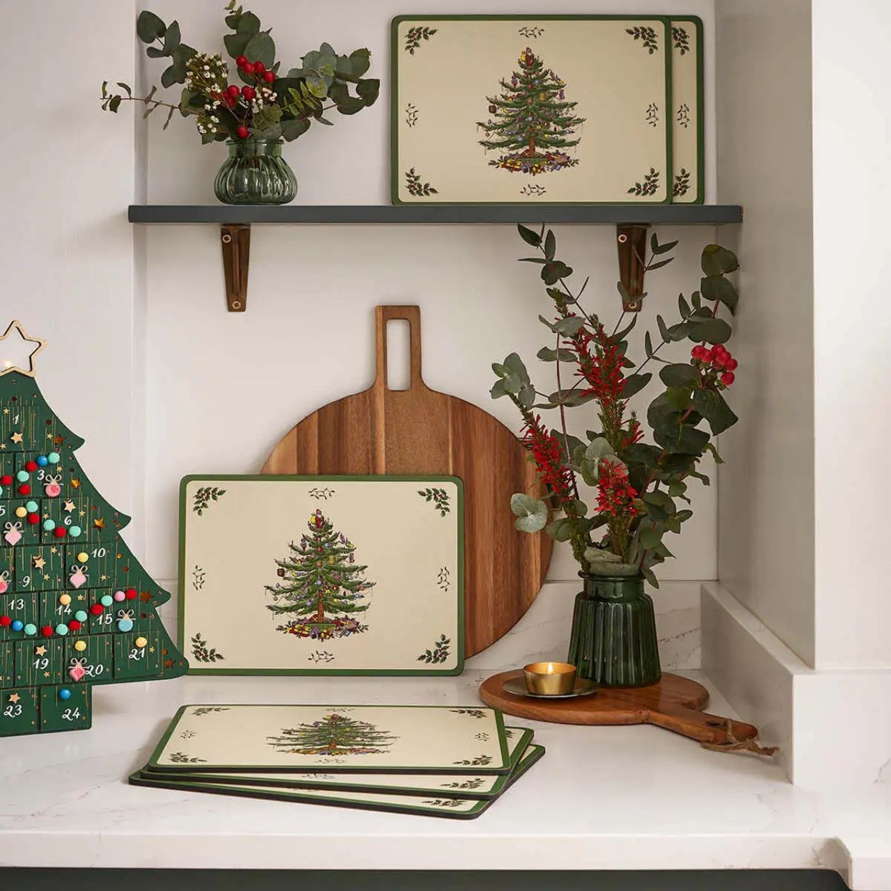 These Christmas Tree placemats are the perfect touch for a festive table.
