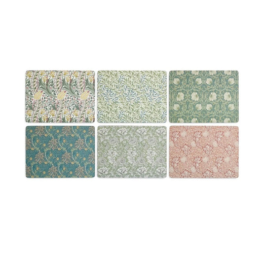 Bring a beautiful mix and match look to your table with this 6-piece placemat set