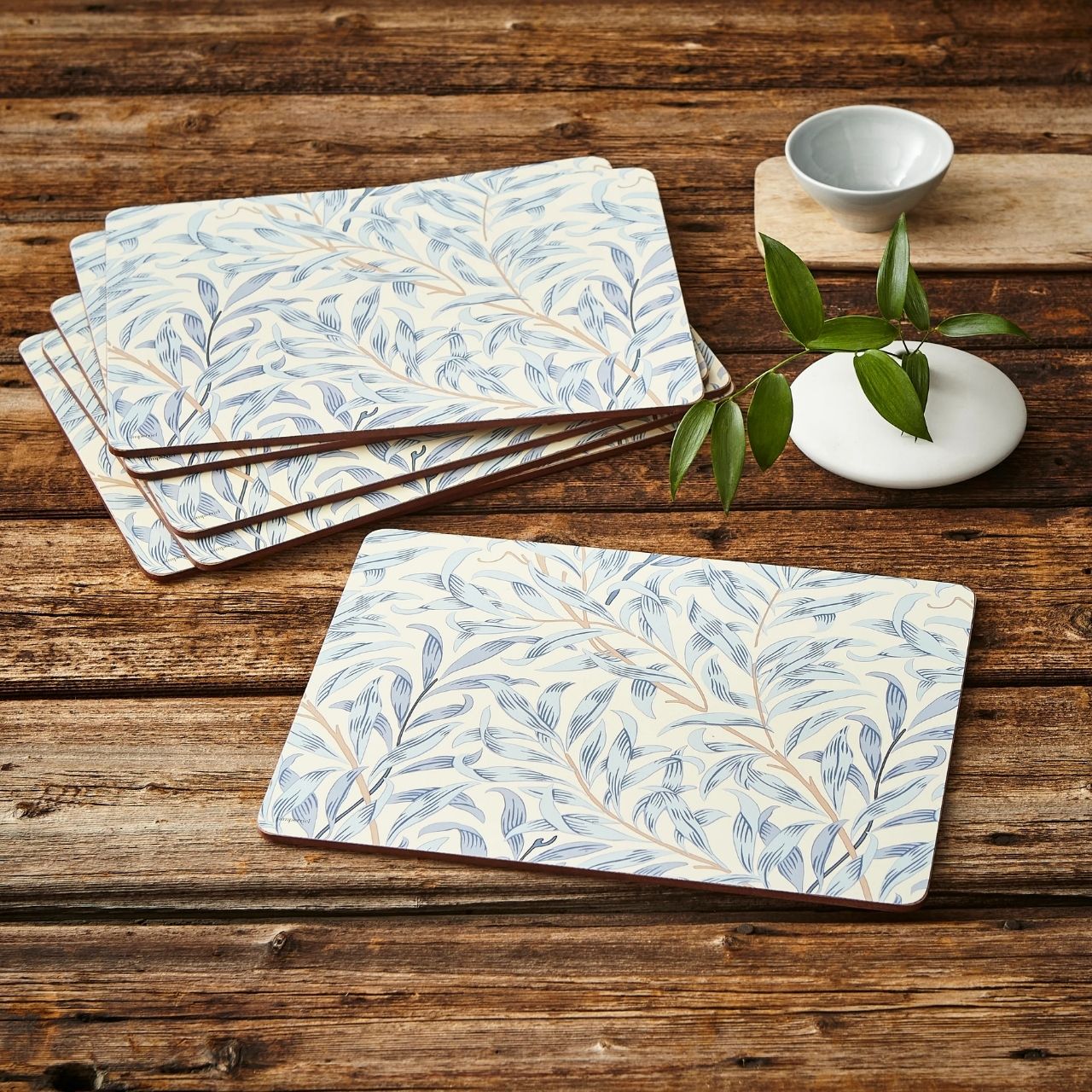Quality placemats featuring the Willow Bough design from Morris &amp; Co
