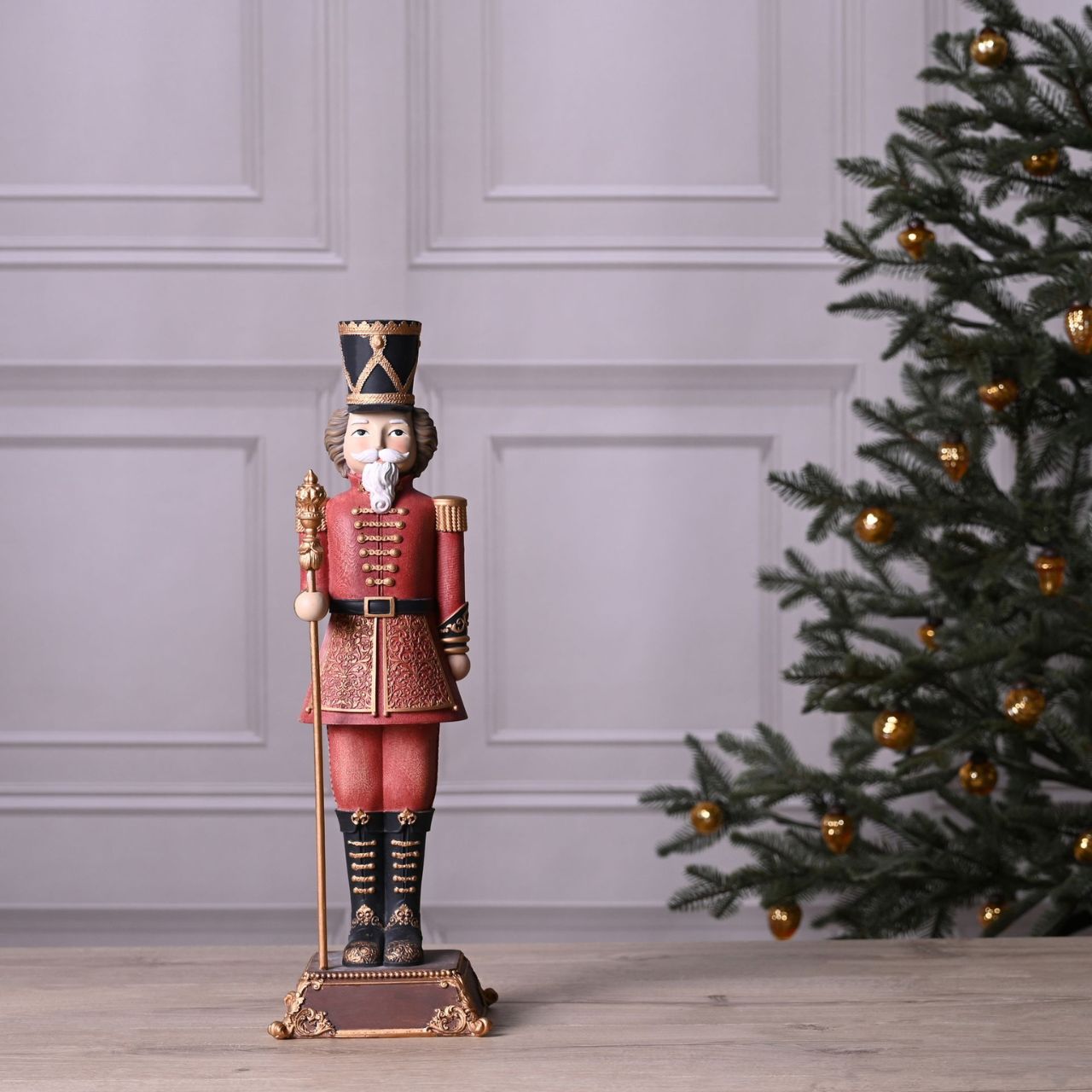 This traditional decoration will stand guard over the gifts under the Christmas tree this festive season.
