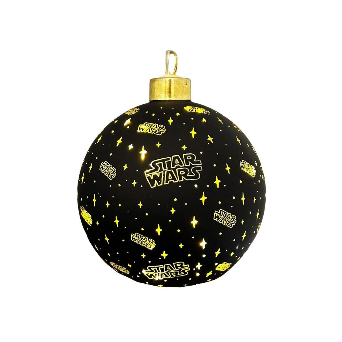 Bring the Force into your festive décor with this Star Wars Small Lighted Christmas Bauble. Standing at 10cm, this charming ornament combines classic holiday spirit with beloved Star Wars characters.
