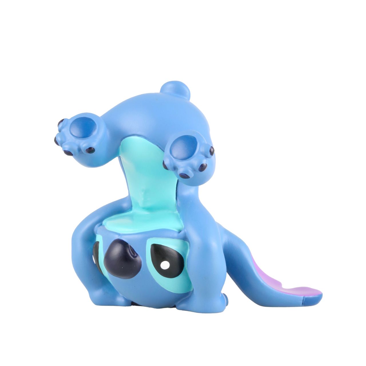 Stitch Handstand Figurine  Stitch is known for mischief and we are sure that this figurine reflects that fun side of the alien. Each piece is hand painted and slight colour variations are to be expected which makes each piece unique. 
