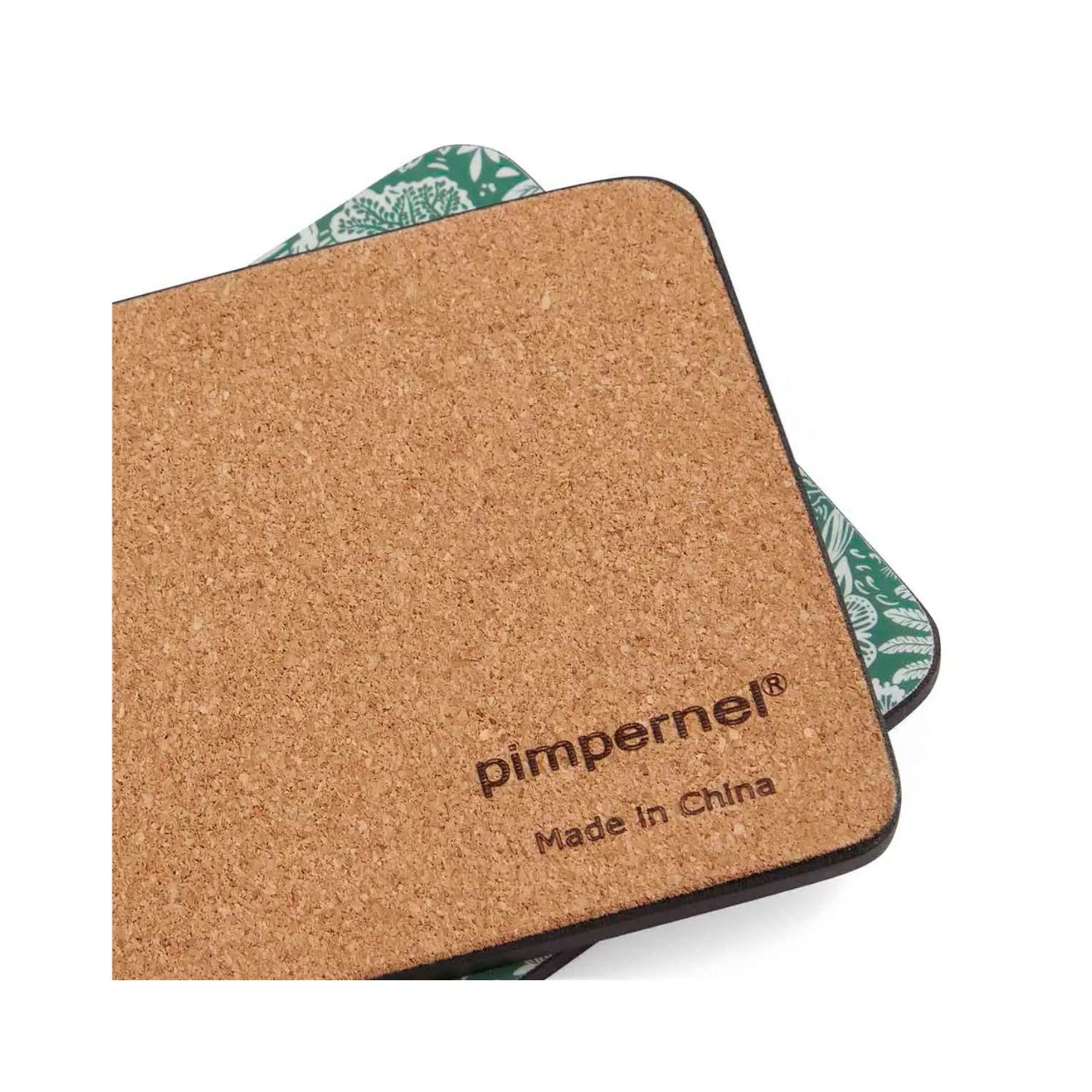 Stunning yet subtle, these hardwearing sage green coasters are full of woodland charm