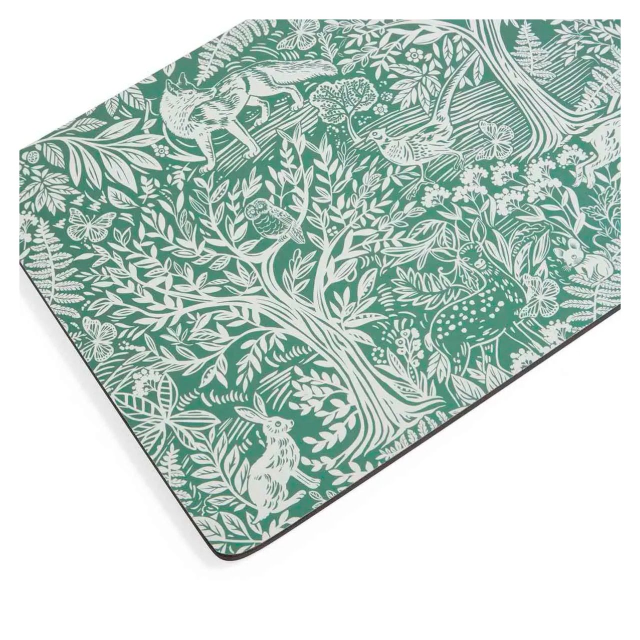 Coordinate placemats with matching Tapestry Sage coasters for a touch of nature