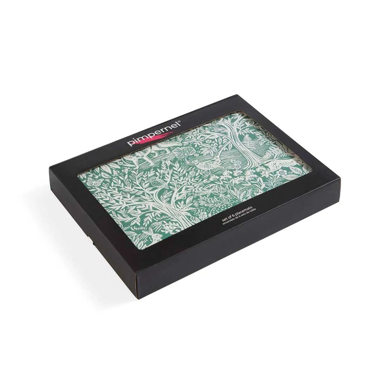 Coordinate placemats with matching Tapestry Sage coasters for a touch of nature