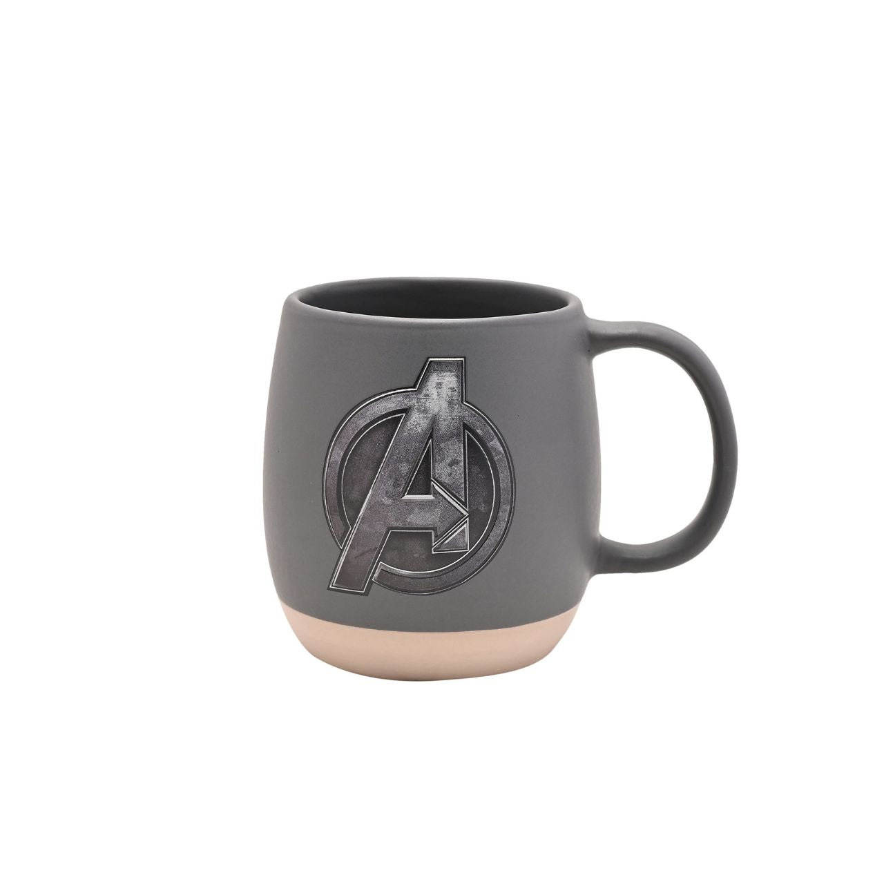 Indulge in your morning brew with the Avengers Captain America Mug, a ceramic dream for any Marvel fanatic. Its striking Avengers logo, embossed on a cool grey backdrop, captures the essence of Captain America's charm.