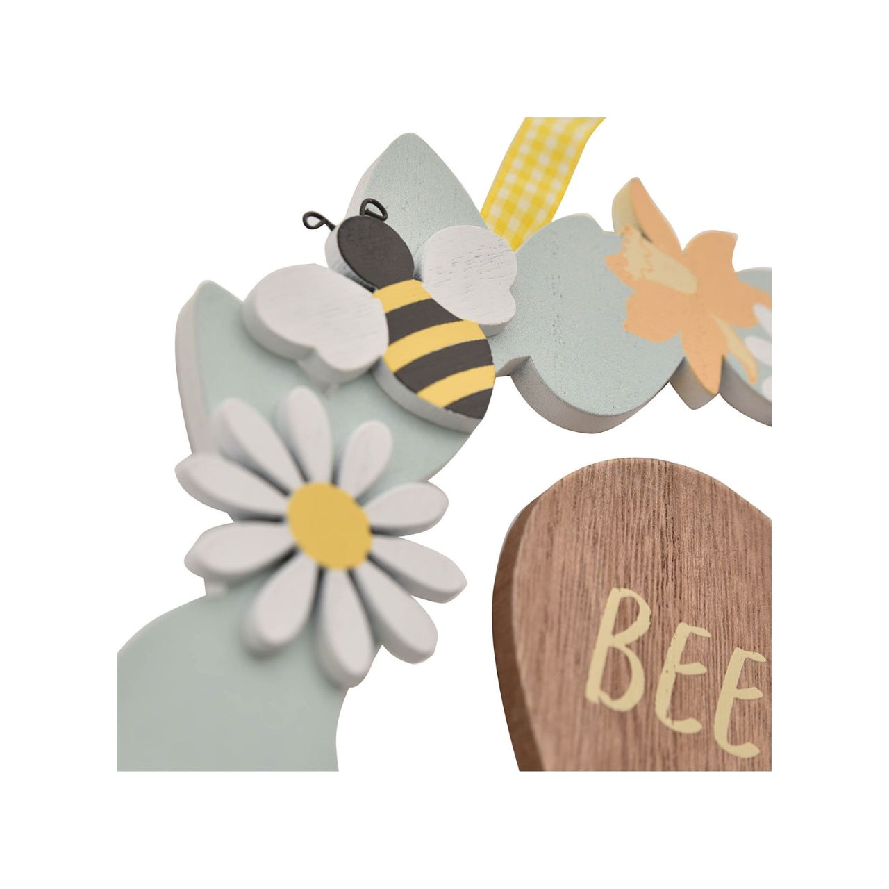 The Cottage Garden Wreath Plaque "Bee Happy"
