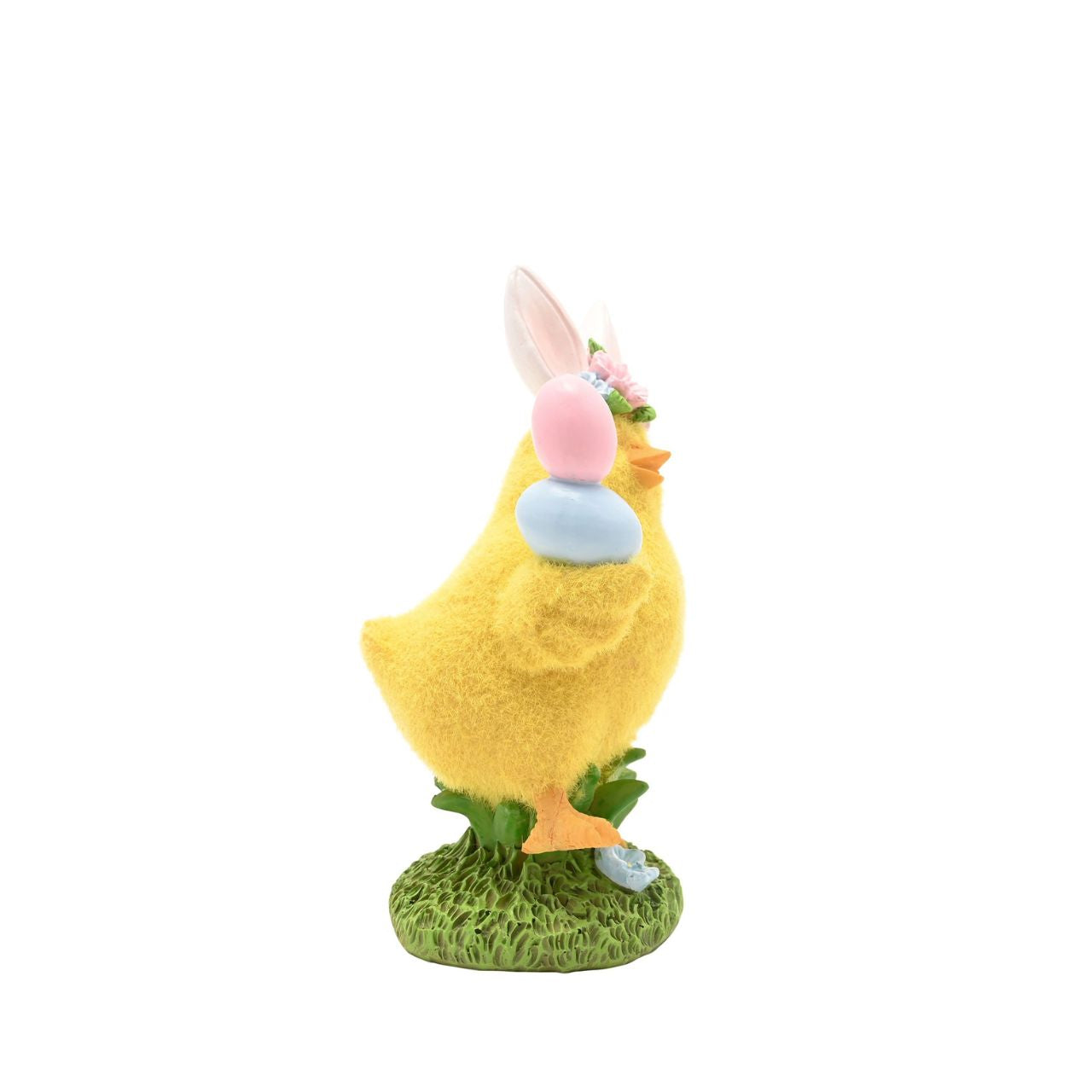 The Easter Chick With Bow Figurine from The Eggs-traordinary Gifting Co is a bright seasonal accent designed to stand out in Easter ranges.
