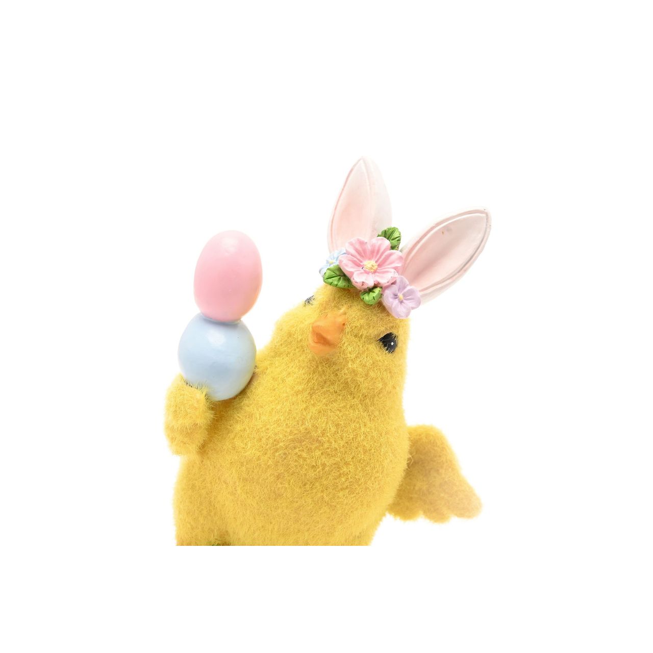 The Easter Chick With Bow Figurine from The Eggs-traordinary Gifting Co is a bright seasonal accent designed to stand out in Easter ranges.