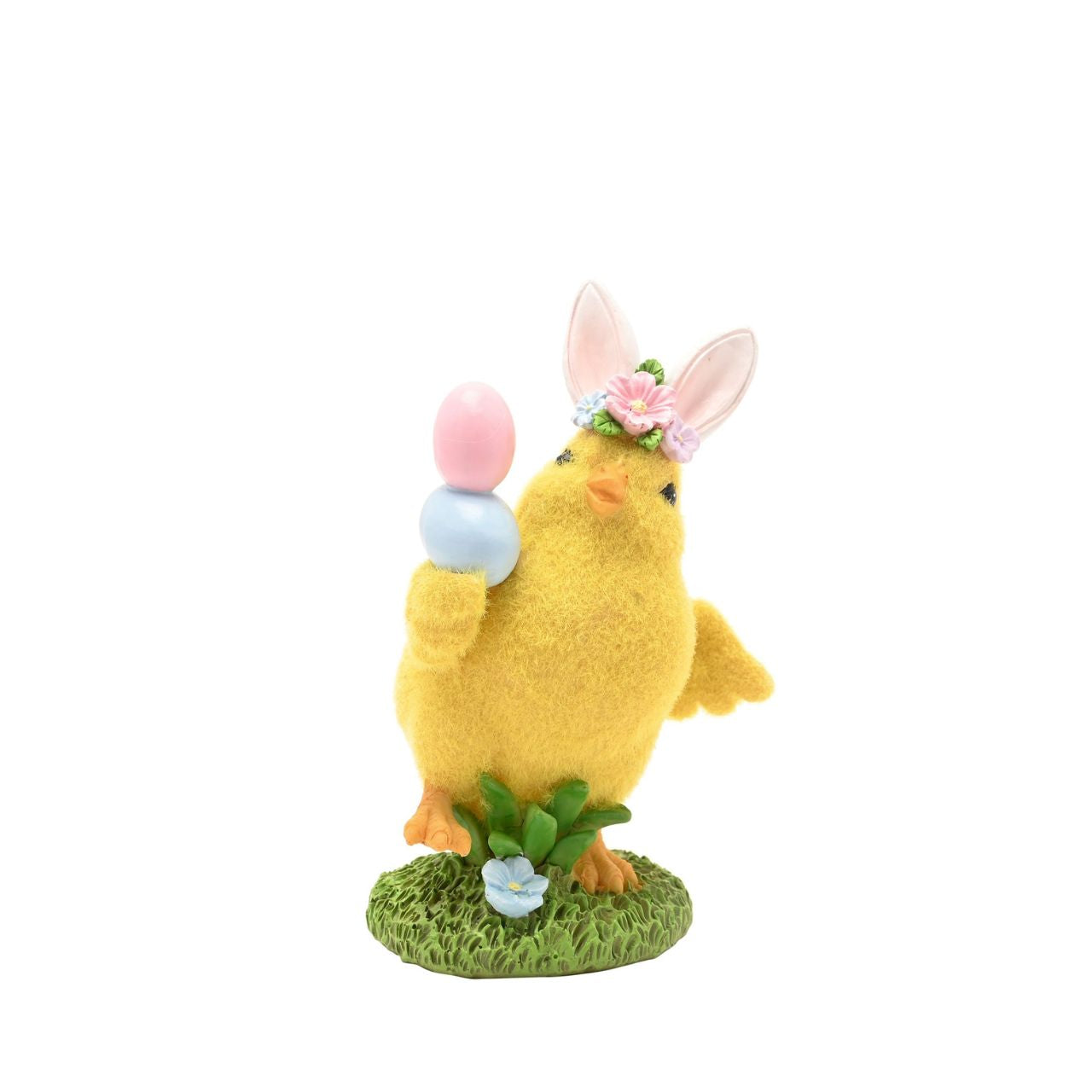 The Easter Chick With Bow Figurine from The Eggs-traordinary Gifting Co is a bright seasonal accent designed to stand out in Easter ranges.