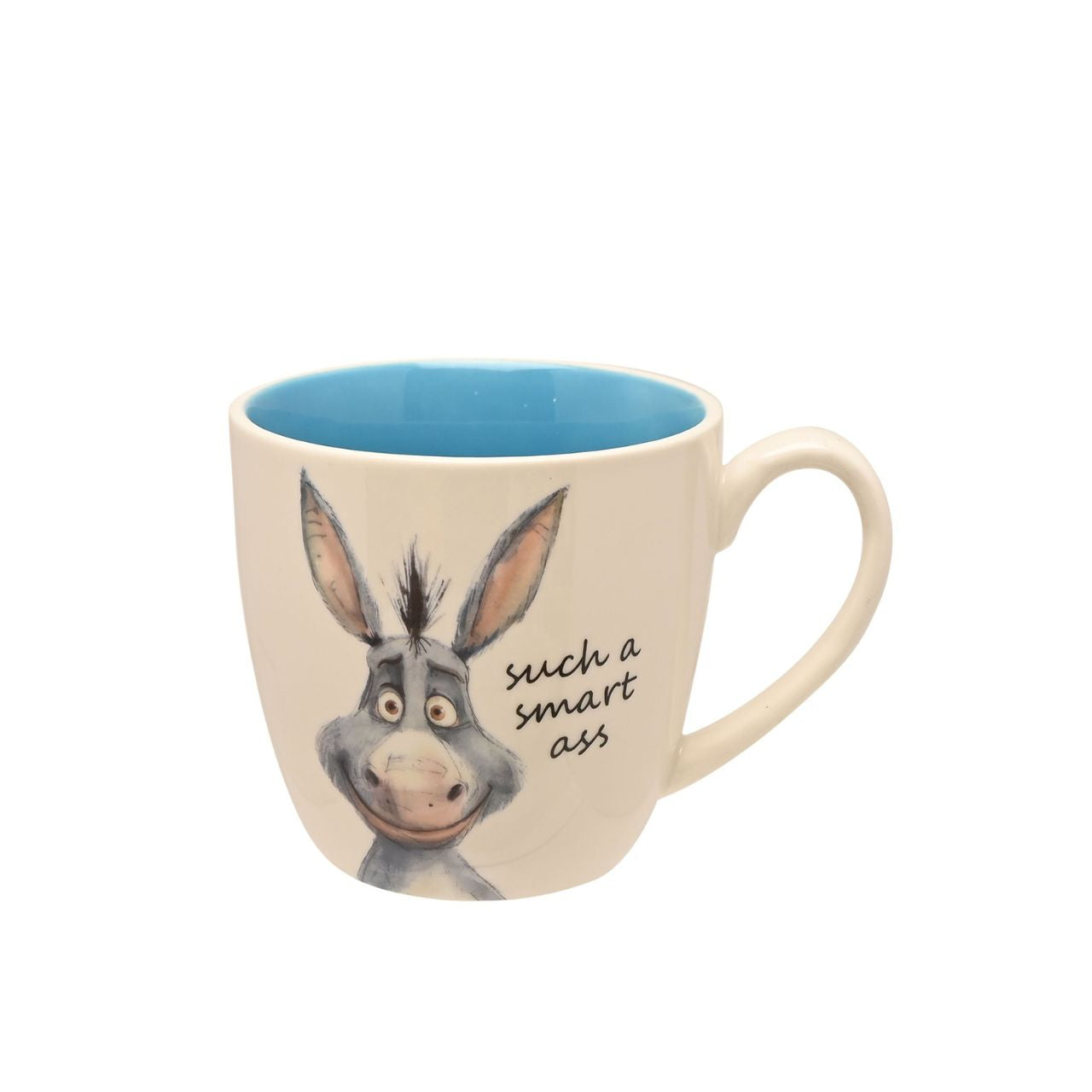 The Funny Farm Mug - "Smart Ass" brings farmyard wit to the morning brew with a cheeky donkey character that captures the playful spirit of this much-loved collection.