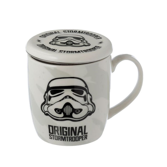 The Original Stormtrooper Infuser Mug Set with Lid  - Material: Porcelain and Metal