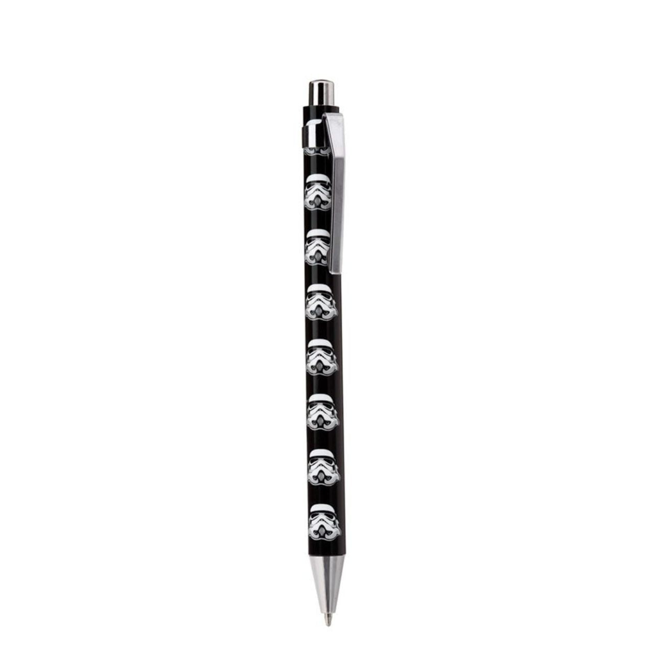 The Original Stormtrooper Pen Twin Set  Bring your writing projects to life with this officially licensed pair of Stormtrooper pens. Featuring a black ink refill and durable metal construction, this set is perfect for everyday use. The unique design makes it ideal for any Star Wars fan.