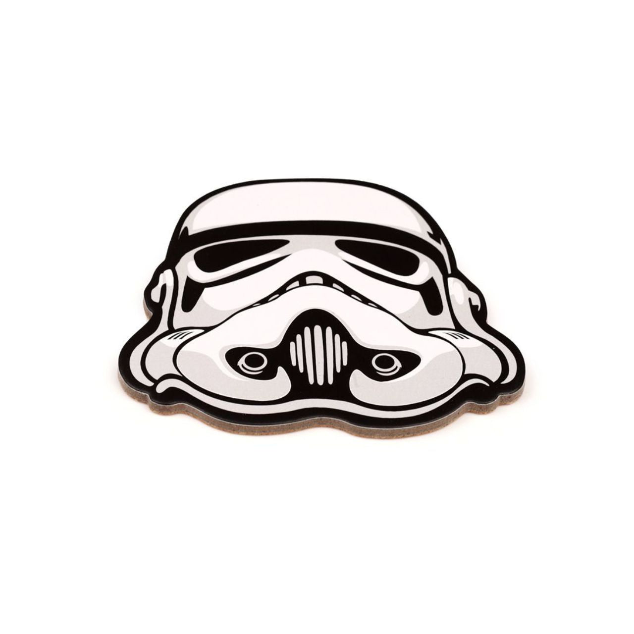 Protect your tabletops with The Original Stormtrooper Set of 4 Cork Coasters. Made with high-quality cork, these coasters are durable and absorbent, preventing any damage caused by hot or cold beverages. Their sleek design featuring the iconic Stormtrooper is perfect for any Star Wars fan.