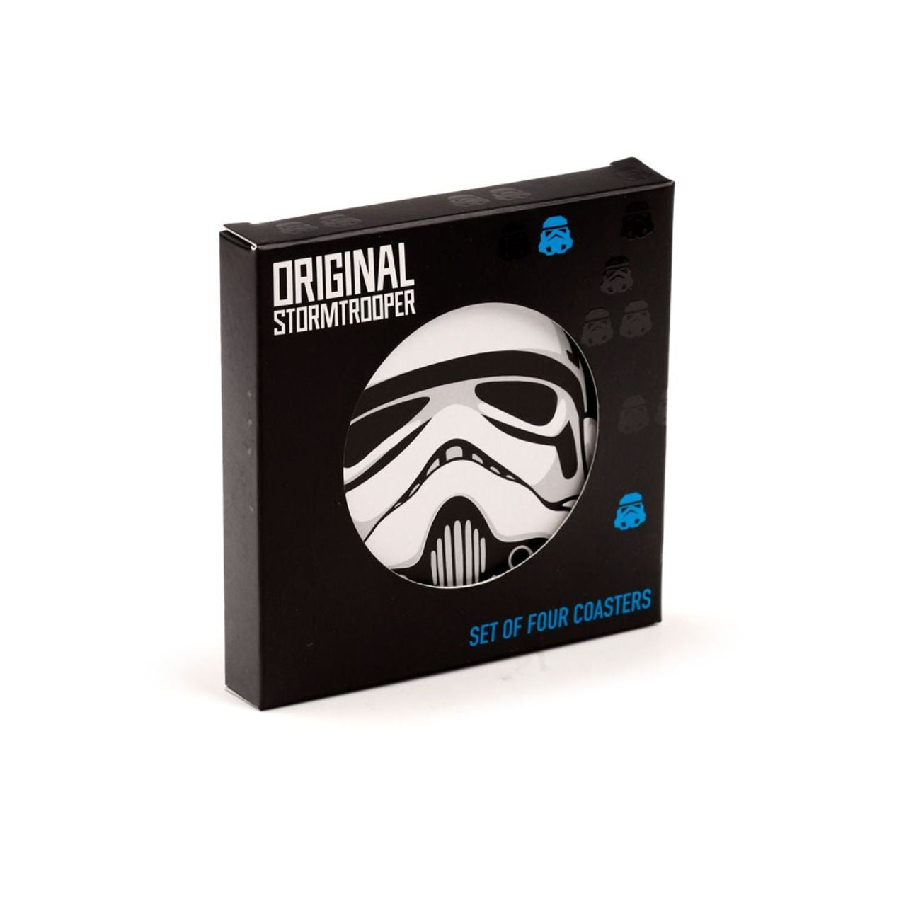 Protect your tabletops with The Original Stormtrooper Set of 4 Cork Coasters. Made with high-quality cork, these coasters are durable and absorbent, preventing any damage caused by hot or cold beverages. Their sleek design featuring the iconic Stormtrooper is perfect for any Star Wars fan.
