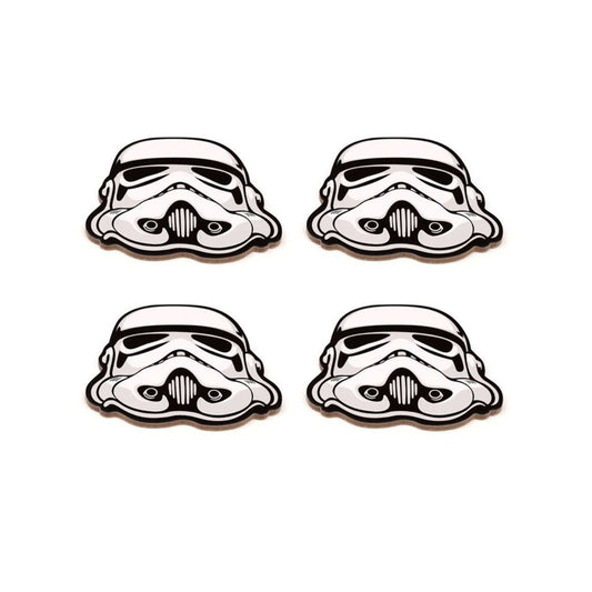 Protect your tabletops with The Original Stormtrooper Set of 4 Cork Coasters. Made with high-quality cork, these coasters are durable and absorbent, preventing any damage caused by hot or cold beverages. Their sleek design featuring the iconic Stormtrooper is perfect for any Star Wars fan.
