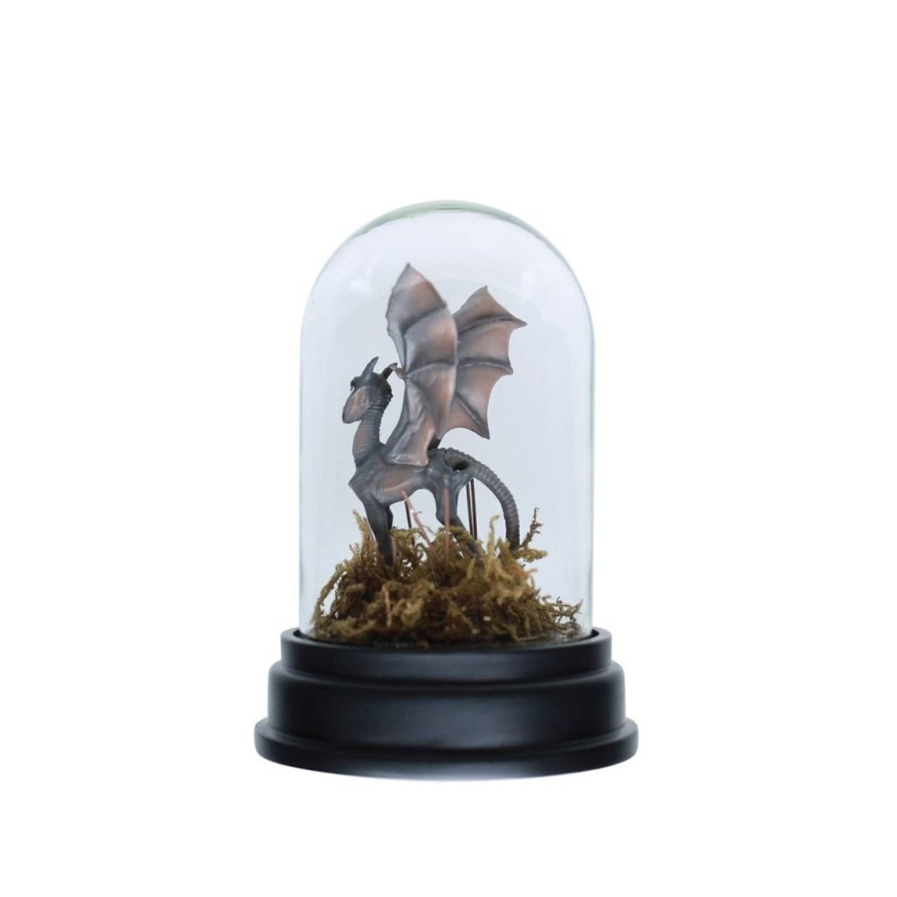 This winged Thestral symbolizes the beauty of life and death in the Wizarding World with its connection to the afterlife. Delve into the mysteries of the magical world with this miniature sculpted and hand-painted figure elegantly displayed under a clear glass dome