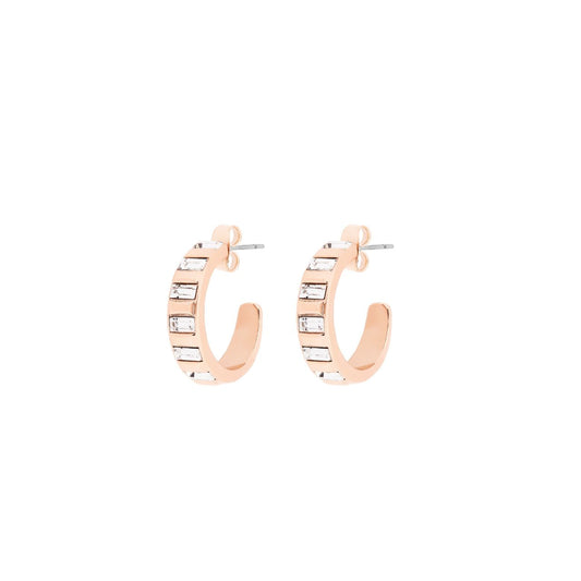 Elevate your style with the Tipperary Art Deco Hoop Earrings in rose gold. These elegantly crafted hoops blend timeless Art Deco design with a warm rose gold finish, offering a refined touch to any ensemble.