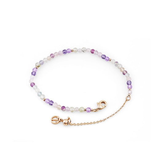 Tipperary Bougie Beads Violet Bracelet