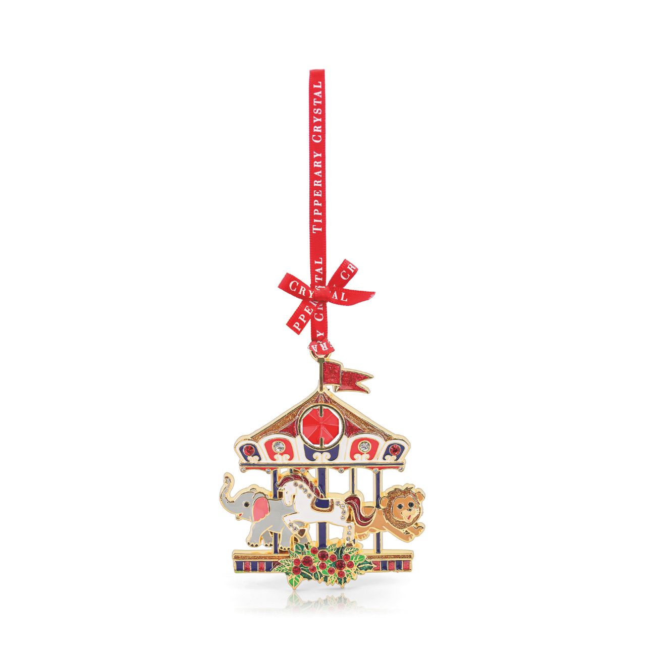 Elevate your holiday décor with the Tipperary Carousel Gem Christmas Decoration. Crafted with elegant details and a timeless design, this ornament adds a refined sparkle to your Christmas tree.