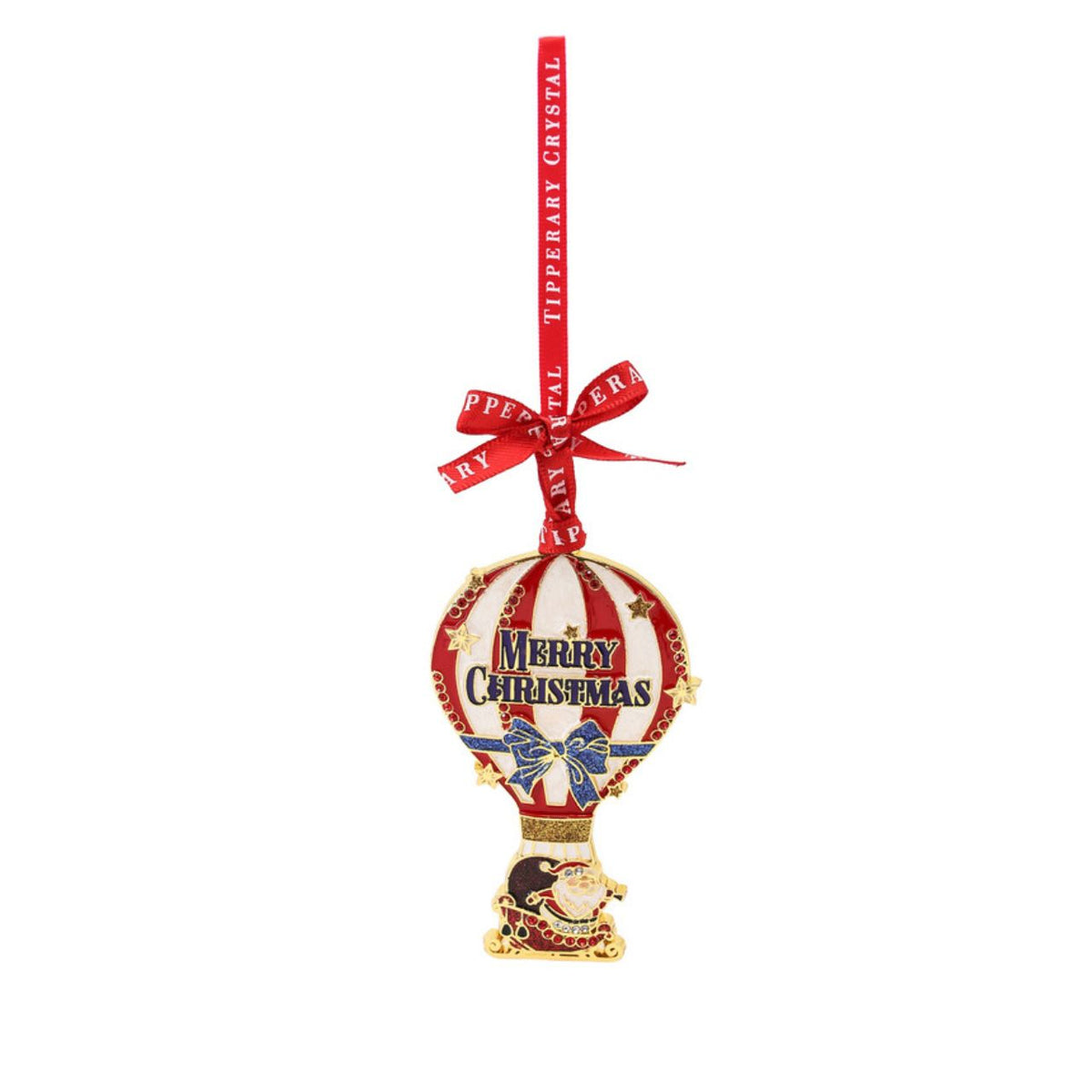 Elevate your festive display with this enchanting set of four Christmas decorations, each capturing the magic of the season. Featuring a charming North Pole landmark, delicate teacup, whimsical biplane, and graceful balloon sleigh, these pieces bring nostalgic wonder to any home.