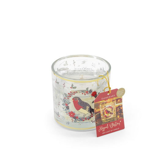Unique LED Feature: Experience the enchanting effect of LED lights that turn on when the candle is lit, adding an extra layer of ambiance to your home.