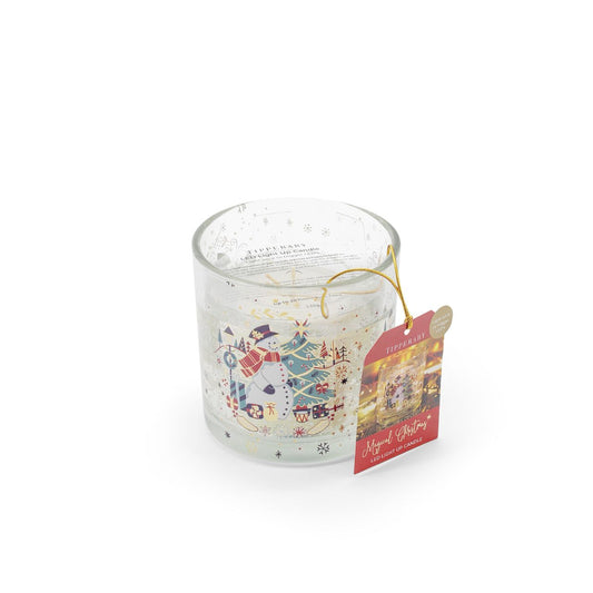 Unique LED Feature: Experience the enchanting effect of LED lights that illuminate when the candle is lit, bringing a cheerful ambiance to your home during the festive season.