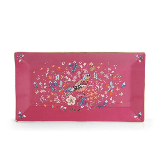 Tipperary Crystal Birdy Serving Platter  New to the Tipperary Crystal Birdy Collection, this beautiful Serving Platter features the exquisite birdy illustration and will make a bright and colourful statement in any home.