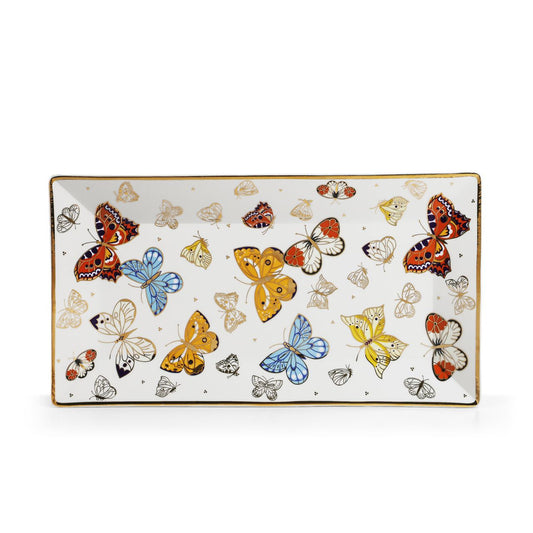 Butterfly Serving Platter by Tipperary Crystal  Drawing inspiration from urban garden, the Tipperary Crystal Butterfly collection transforms an icon into something modern and unexpected. Playful and elegant, this collection draws from the inherent beauty of the butterfly.