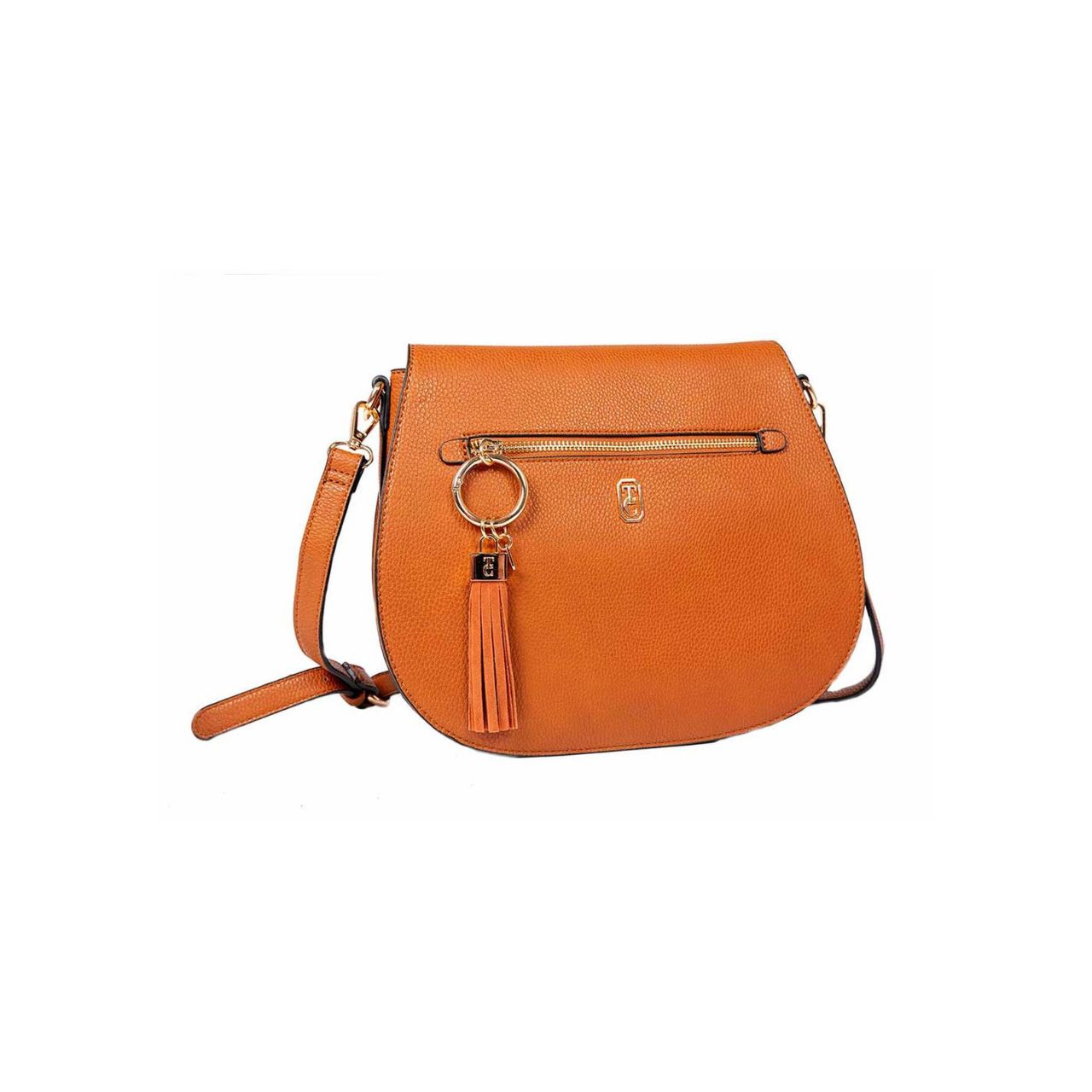 This stylish new addition to our bag collection is proving to be very popular, with an outside zip compartment the Savoy bag is stylish and functional. Metal hardware detail finish off this amazing bag in rose gold or yellow gold. The Savoy satchel style bag can be worn over the shoulder or as a cross body bag.