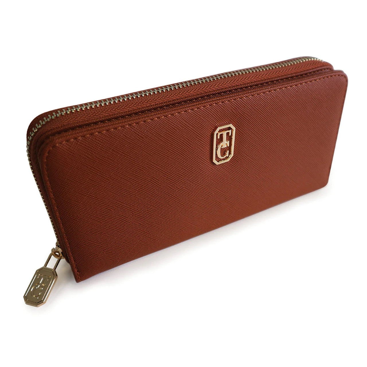 Wallet Umbria - Tan by Tipperary Crystal  Crafted in PU, this sleek case is the ideal all-in-one accessory. A must have when travelling, tuck it into your carry-all for everyday convenience.