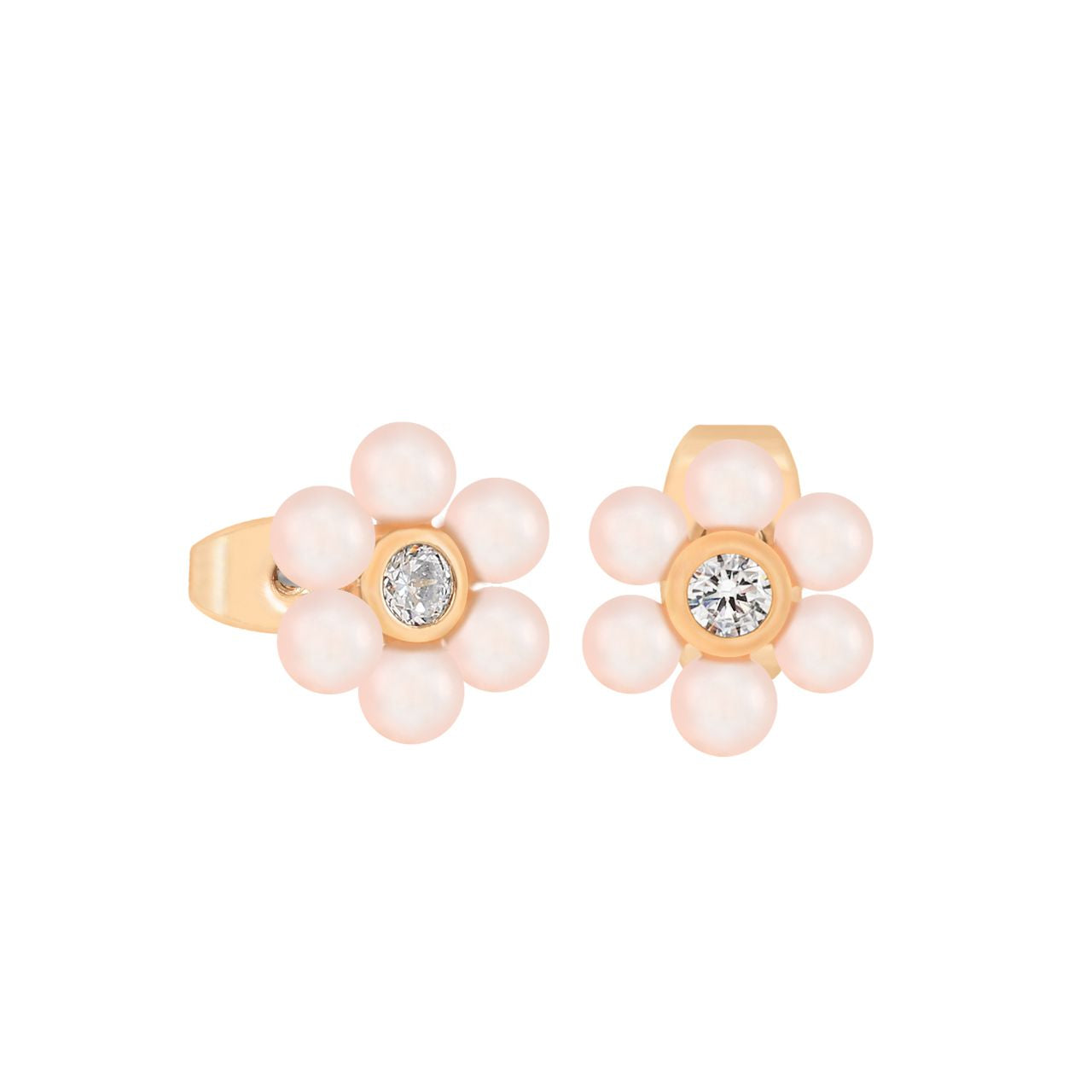 Elevate your elegance with these Tipperary Daisy Pink Pearl Stud Earrings. Crafted in gold and featuring delicate 1cm pearls, these studs blend timeless design with subtle charm. Perfect for adding a refined touch to any ensemble,