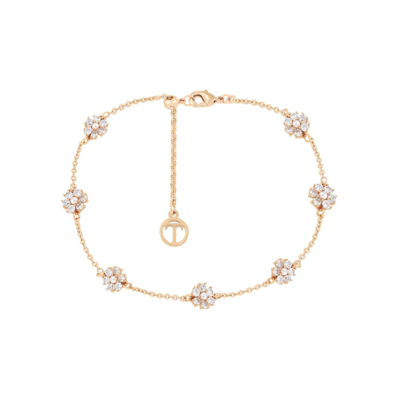 Delicate and radiant, the Daisy Pink Pearl Bracelet from the Daisy Collection is a graceful celebration of femininity and nature’s beauty. Inspired by the charm of blooming daisies, this bracelet adds a soft sparkle and timeless elegance to your wrist.