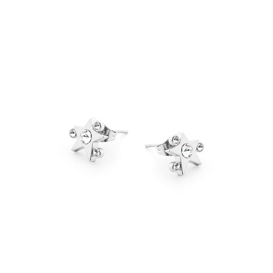 Silver Star Burst CZ Earrings by Tipperary - New 2024  Showcase your sense of style with this beautiful Silver Star Burst CZ earrings. Crafted with exquisite attention to detail, this piece of jewellery is a timeless addition to any wardrobe. Both durable and elegant, ensuring it will remain a treasured item for many years to come.