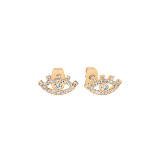 Symbolic and stylish, the Evil Eye Greek Earrings bring a modern twist to an age-old protective symbol. Part of the Evil Eye Collection, these studs are designed to represent positivity and elegance, making them perfect for both everyday wear and special occasions.