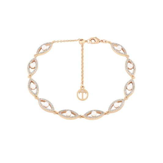Stylish and symbolic, the Evil Eye Ten CZ Pearl Bracelet is a standout piece from the Evil Eye Collection, designed to bring beauty, positivity, and a touch of protection to your jewellery box.