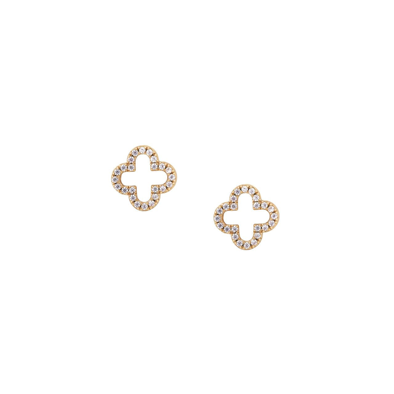 Elevate your everyday elegance with these stunning Fleur Collection CZ Inset Stud Earrings from Tipperary. Featuring brilliantly cut cubic zirconia stones set in a delicate fleur design, these studs deliver sophisticated sparkle without the premium price tag.