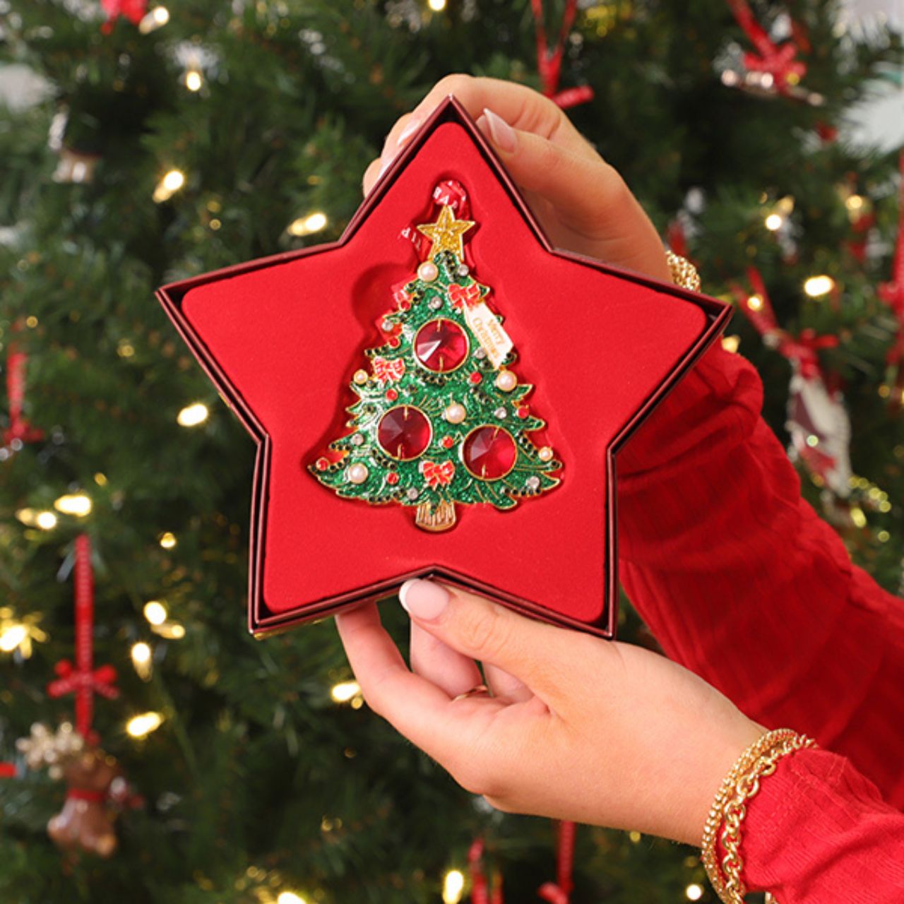 Gem Christmas Decoration - Tree by Tipperary