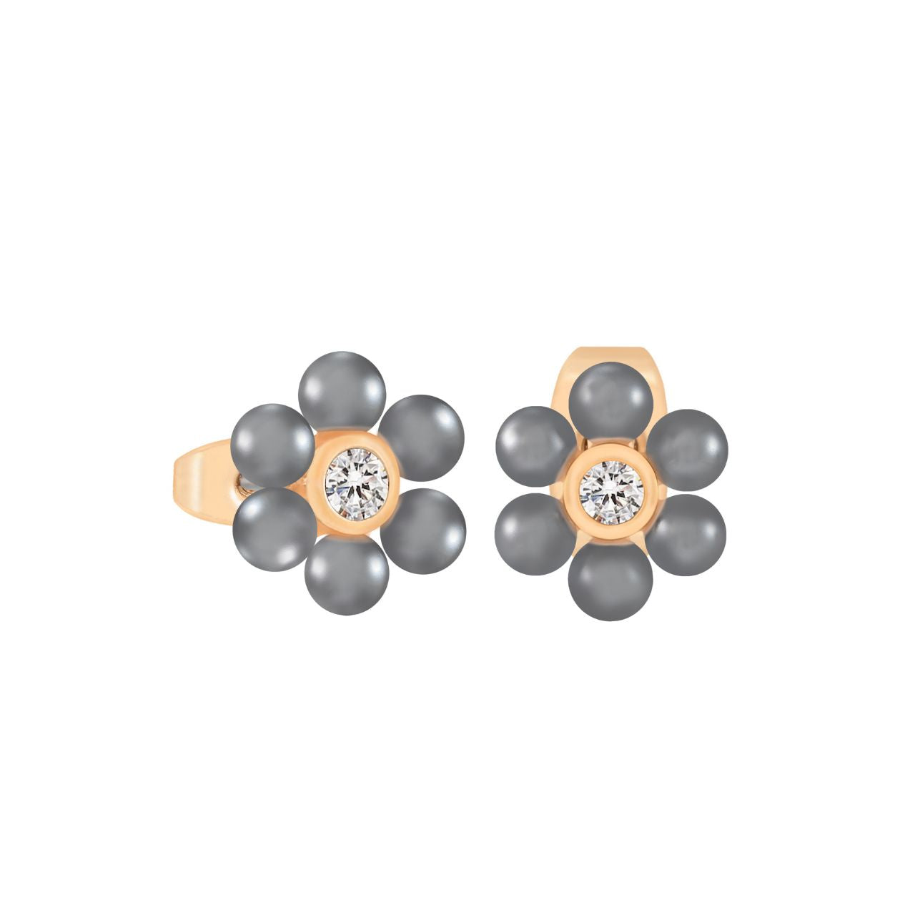 Chic and feminine, the Daisy Grey Pearl Stud Earrings are a timeless addition to your jewellery box. Inspired by the charm of blooming daisies, these studs combine elegance with everyday wearability.