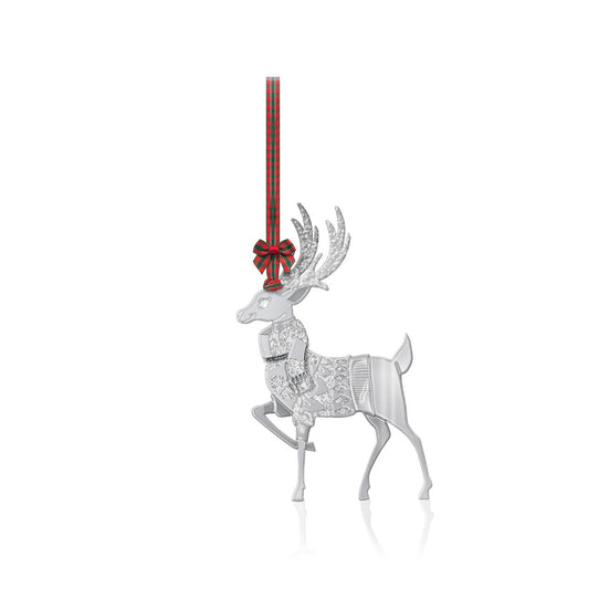 Heirloom Reindeer with Jumper Christmas Decoration by Tipperary  This elegant Heirloom Reindeer with Jumper Christmas Decoration by Tipperary is beautifully crafted with lasting quality and designed to be handed down through generations. Featuring intricate detailing and a festive style, it's the perfect addition to your holiday décor.