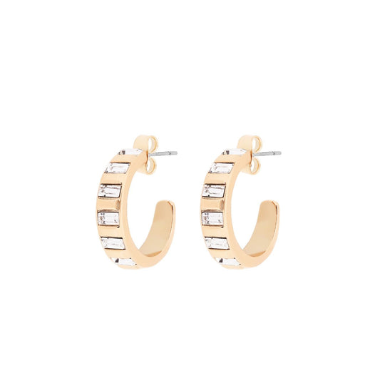 Hoop Earrings Art Deco Gold by Tipperary  Step up your earring game with Tipperary Hoop Earrings Art Deco Gold. These exquisite gold hoops feature a stunning art deco design that will elevate any outfit. Made with precision these earrings are the perfect addition to your jewellery collection.