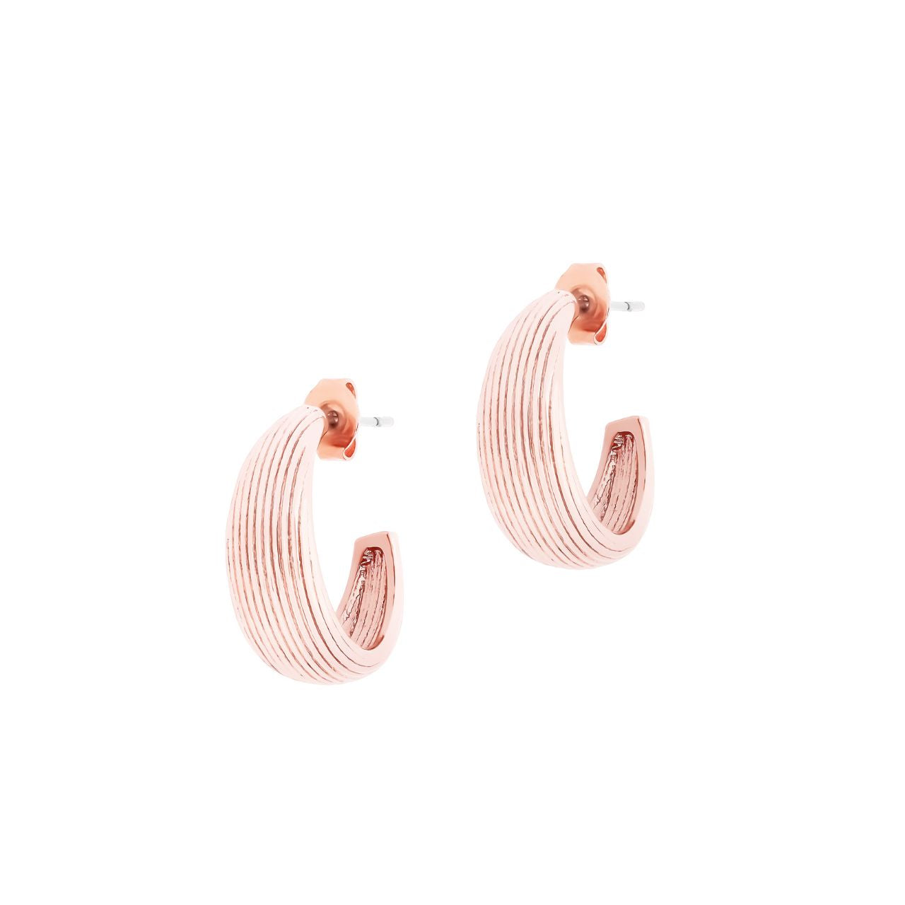 Hoop Shell Rose Gold Earrings By Tipperary