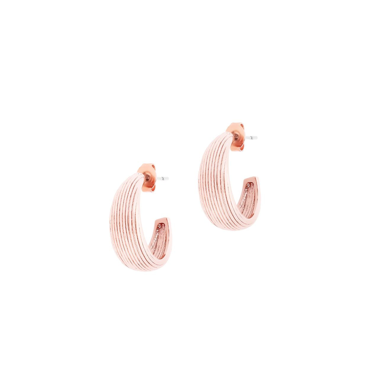 Hoop Shell Rose Gold Earrings By Tipperary