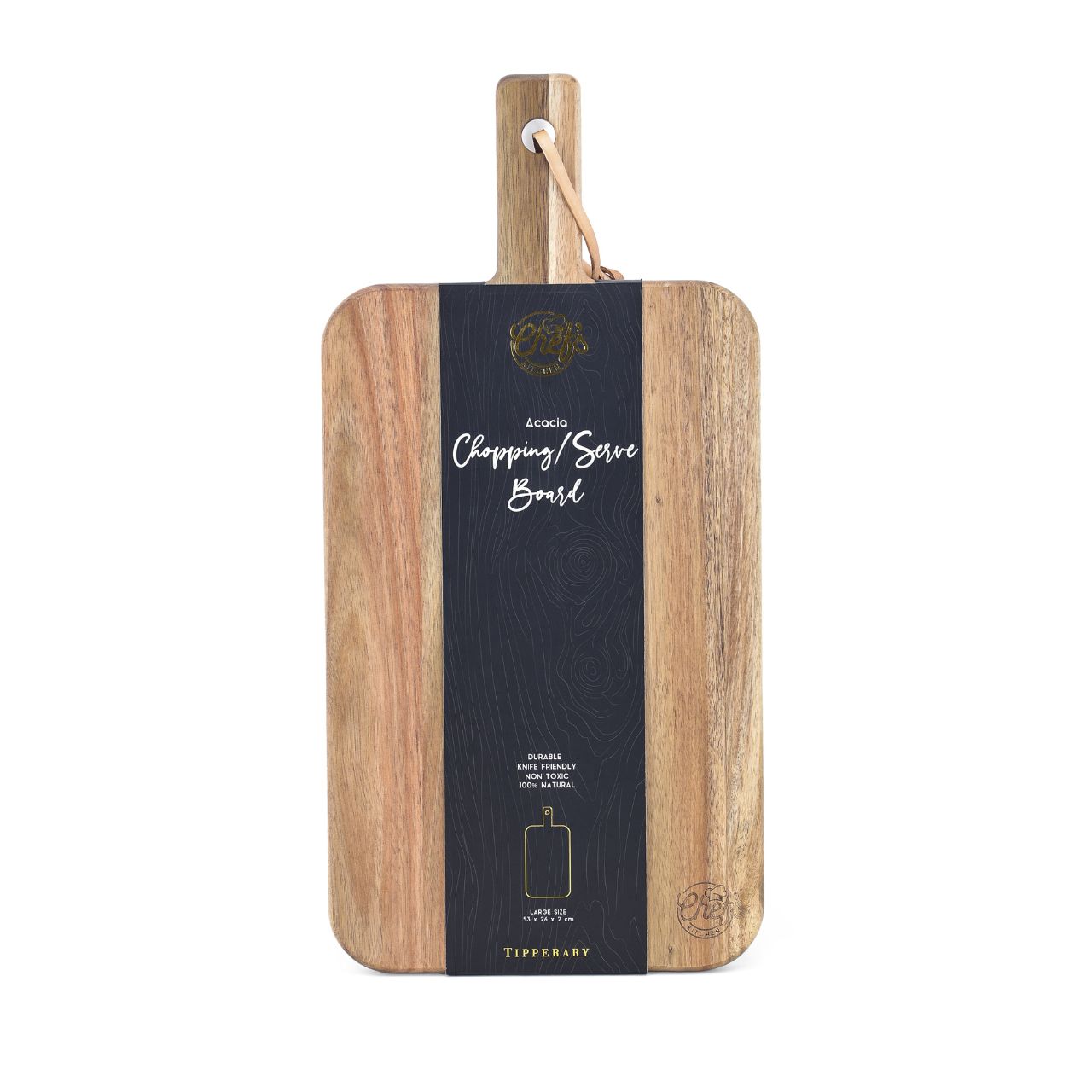 Elevate your culinary experience with the Tipperary Large Chopping Board, crafted for both style and functionality. Its spacious surface offers ample room for preparing ingredients with ease, while its durable construction ensures long-lasting use.
