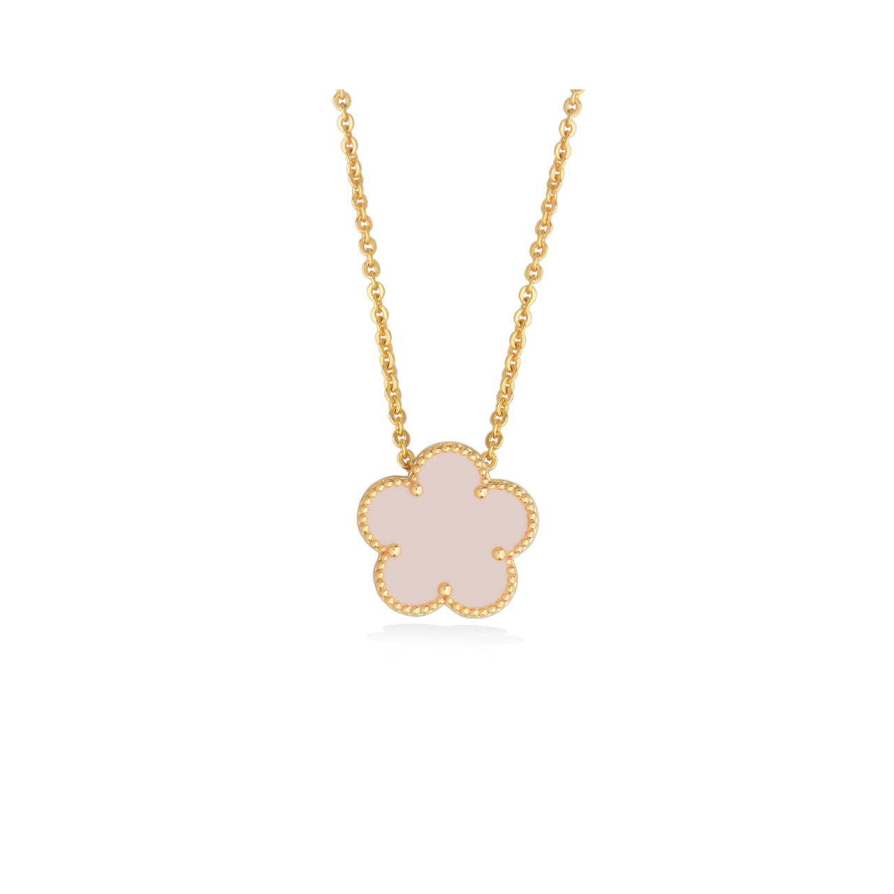 Introducing the Le Fleur Collection – a stunning assortment of jewellery that embodies elegance and charm. Each piece is plated in radiant yellow gold and showcases intricate designs, available in a range of captivating colours, from coal black and shamrock green to baby pink and deep red.